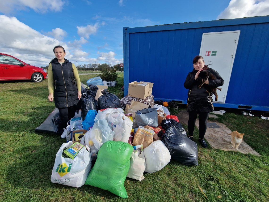 Gyvūnų prieglaudai – Smeltės progimnazijos parama