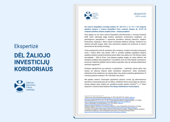 del-zaliojo-investiciju-koridoriaus