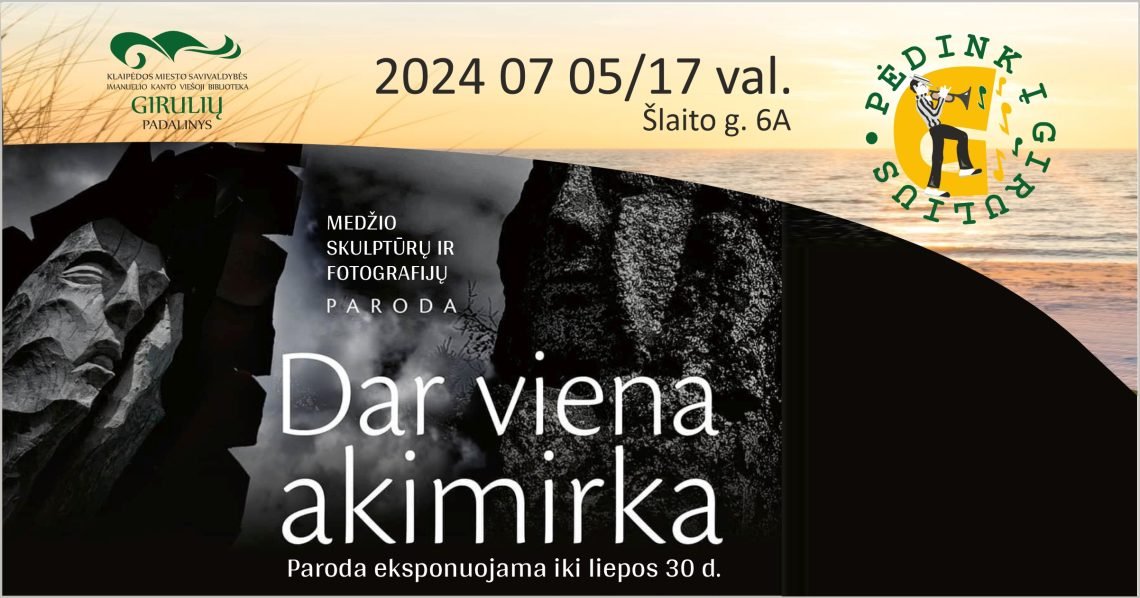 2024 07 01 Medžio skulptūrų ir fotografijų parodos „Dar viena akimirka“ atidarymas