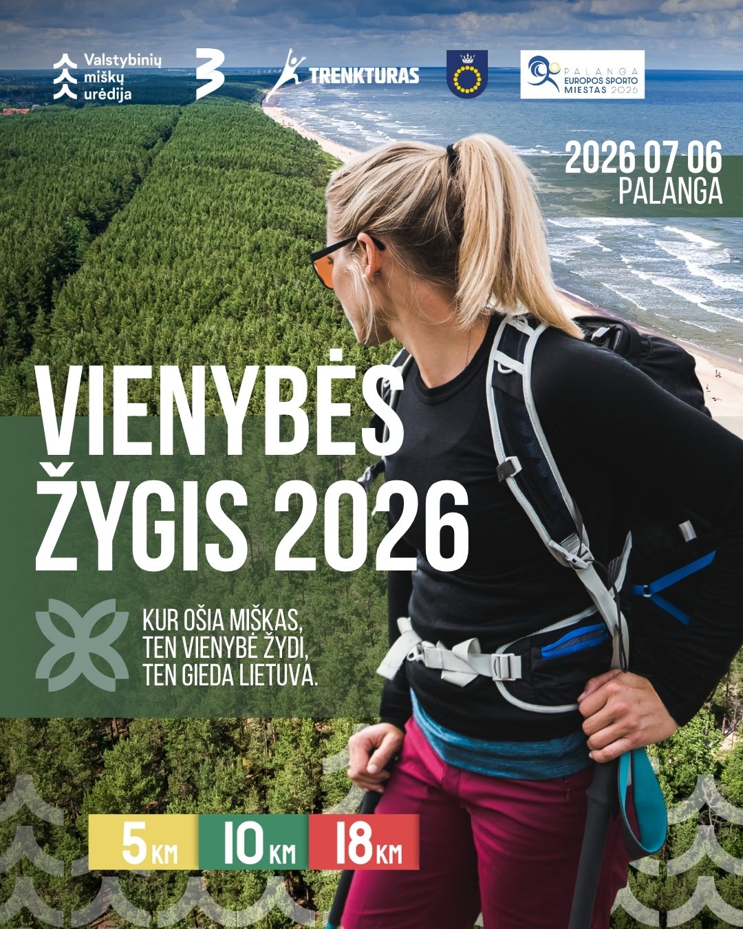 Palangoje vyks pirmasis nacionalinis „Vienybės žygį“