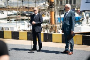 Burlaivis „Brabander“ išlydėtas į prestižinę regatą „The Tall Ships Races 2026“