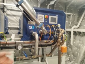 Laivas „Rasa“ – pirmasis Baltijos jūros regione ir vienas pirmųjų pasaulyje tanklaivių, varomų žaliuoju vandeniliu ir elektra. D. Lukauskienės nuotr.