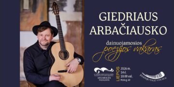 Giedriaus Arbačiausko dainuojamosios poezijos vakaras