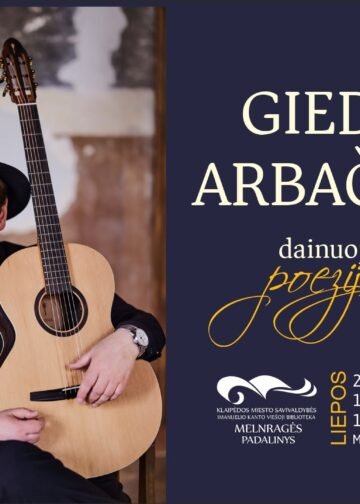 Giedriaus Arbačiausko dainuojamosios poezijos vakaras