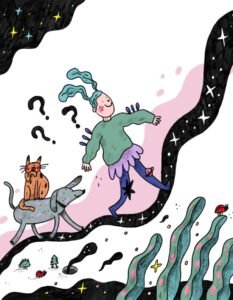 Viktorijos Dambrauskaitės - Ežiuko kurti komiksai. Asmeninio archyvo nuotr.
