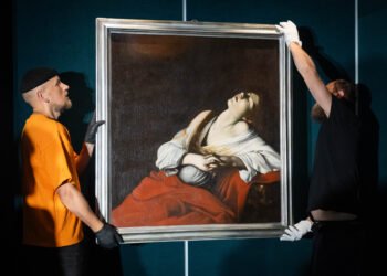 Vilniaus senamiestyje, Lietuvos nacionalinio dailės muziejaus Radvilų rūmų dailės muziejuje, eksponuojamas Caravaggio šedevras „Šv. Marijos Magdalietės ekstazė“. LNDM Gintarės Grigėnaitės nuotr.