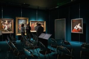 Vilniaus senamiestyje, Lietuvos nacionalinio dailės muziejaus Radvilų rūmų dailės muziejuje, eksponuojamas Caravaggio šedevras „Šv. Marijos Magdalietės ekstazė“. LNDM Gintarės Grigėnaitės nuotr. 